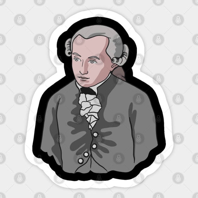 Philosophy of Immanuel Kant Sticker by isstgeschichte